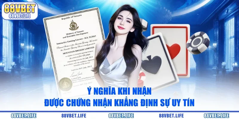 Giấy Phép 88VBET - Minh Chứng An Toàn, Minh Bạch 2026 - SIBK