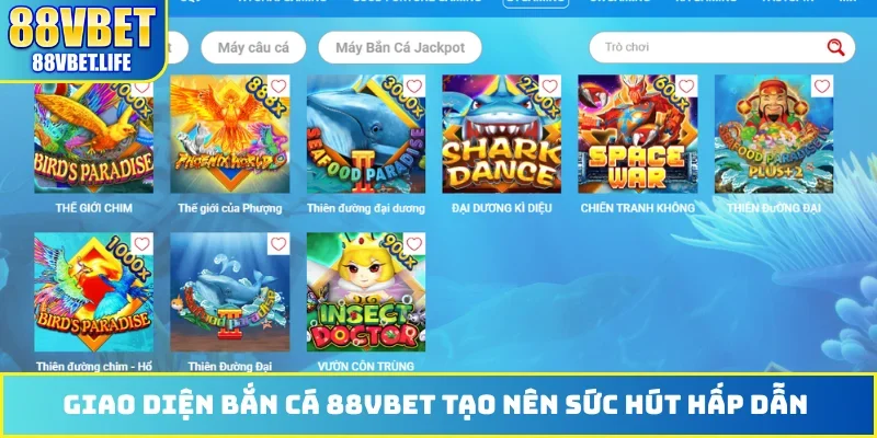 Bắn Cá 88VBET - Tận Hưởng Thế Giới Đại Dương Thu Nhỏ - SIBK